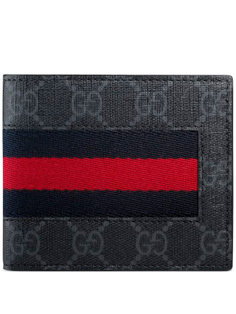 Imagem de: Carteira Gucci GG Supreme com Faixa Web
