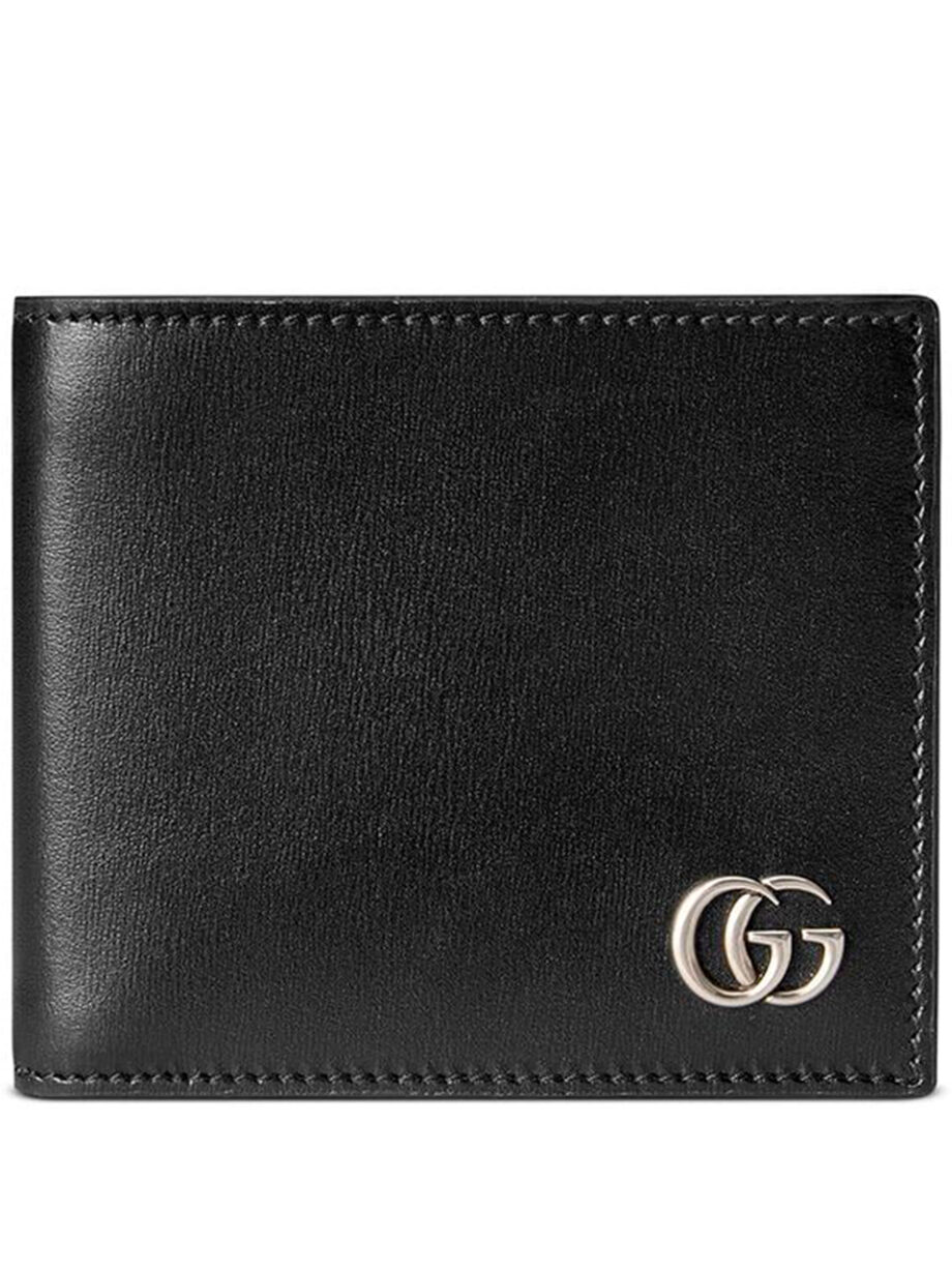 Imagem de: Carteira Gucci Preta Dobrável GG Marmont
