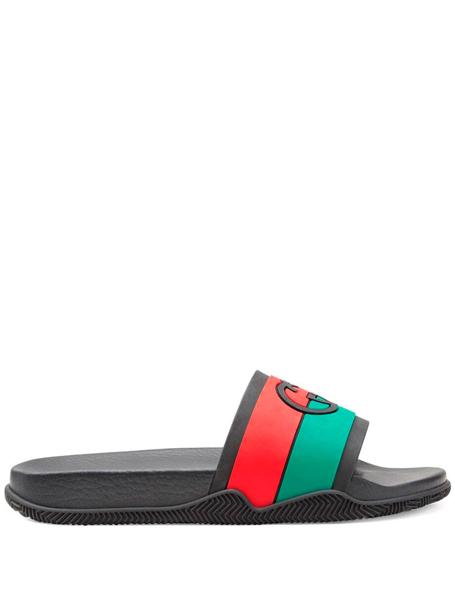 Imagem de: Chinelo Gucci Slide Interlocking G Preto