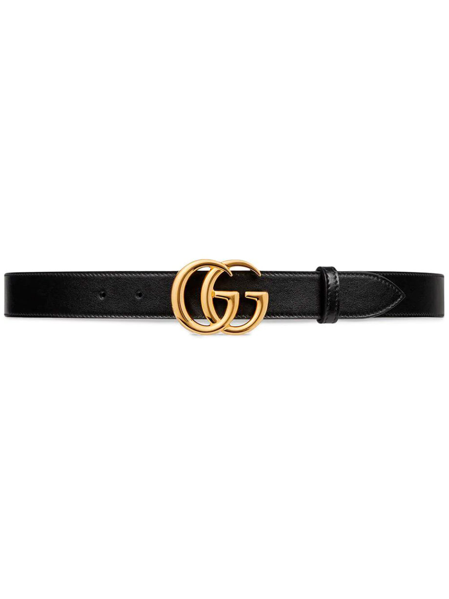 Imagem de: Cinto Gucci Marmont de Couro com Fivela Duplo G