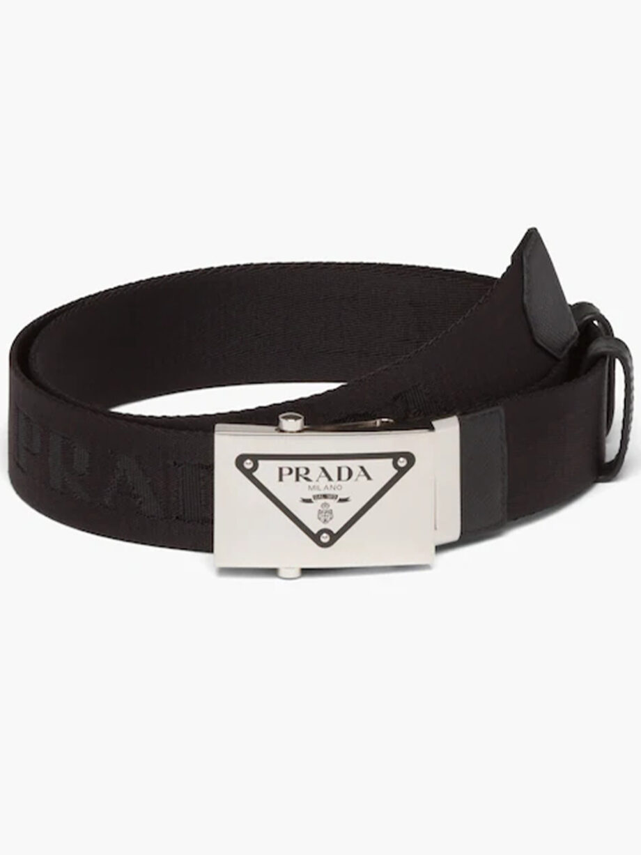 Imagem de: Cinto Prada Preto e Cinza em Nylon