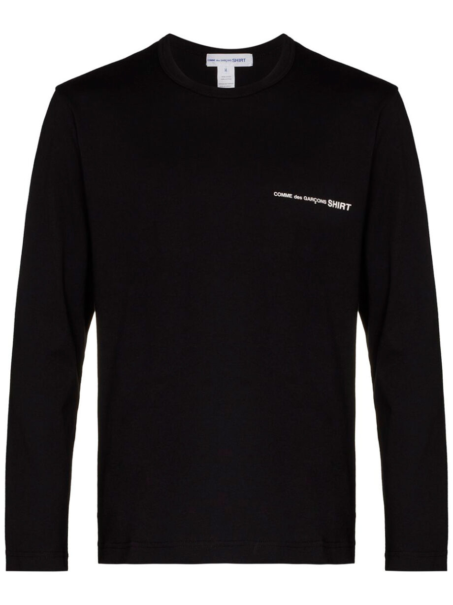 Imagem de: Camiseta Manga Longa Comme Des Garçons Shirt Preto
