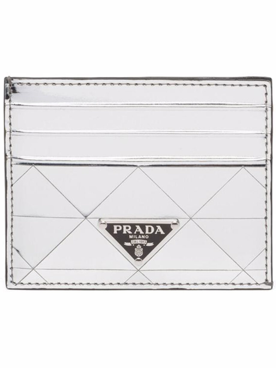 Imagem de: Porta-cartões Prada Metalizado