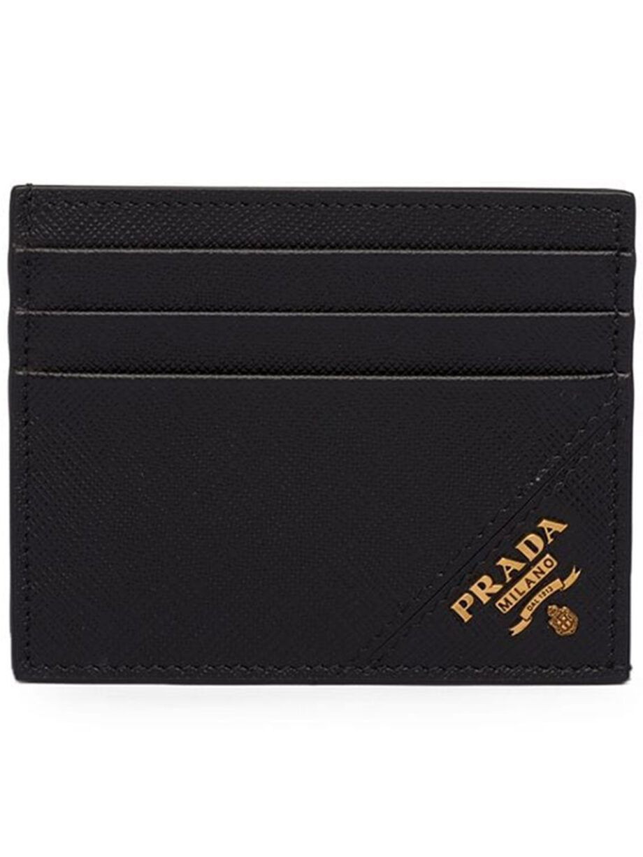 Imagem de: Porta-cartões Prada Saffiano Preto