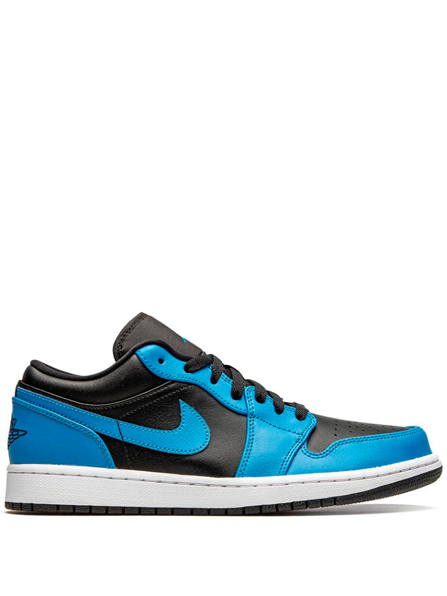 Imagem de: Tênis Nike Air Jordan 1 Low Azul e Preto