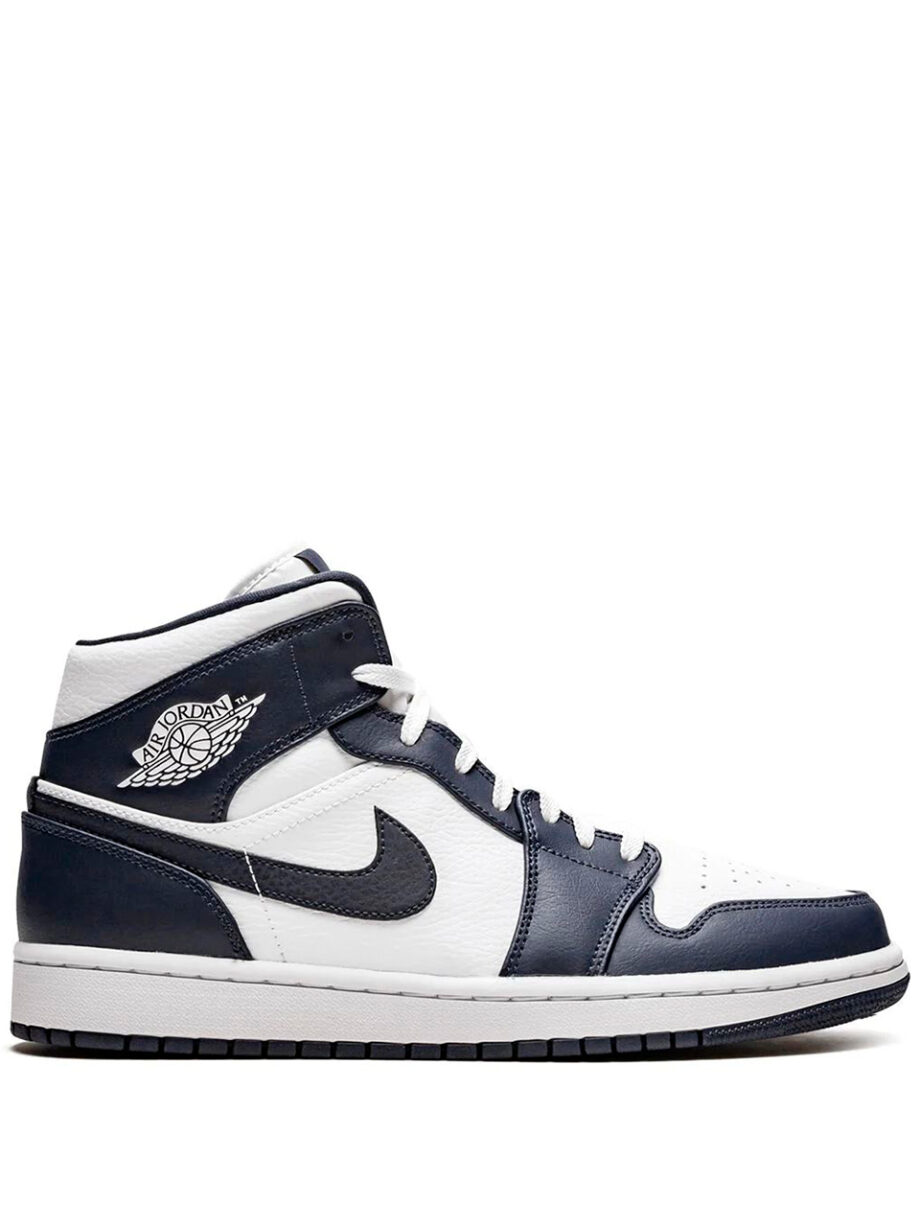 Imagem de: Tênis Nike Air Jordan 1 Mid Azul Escuro