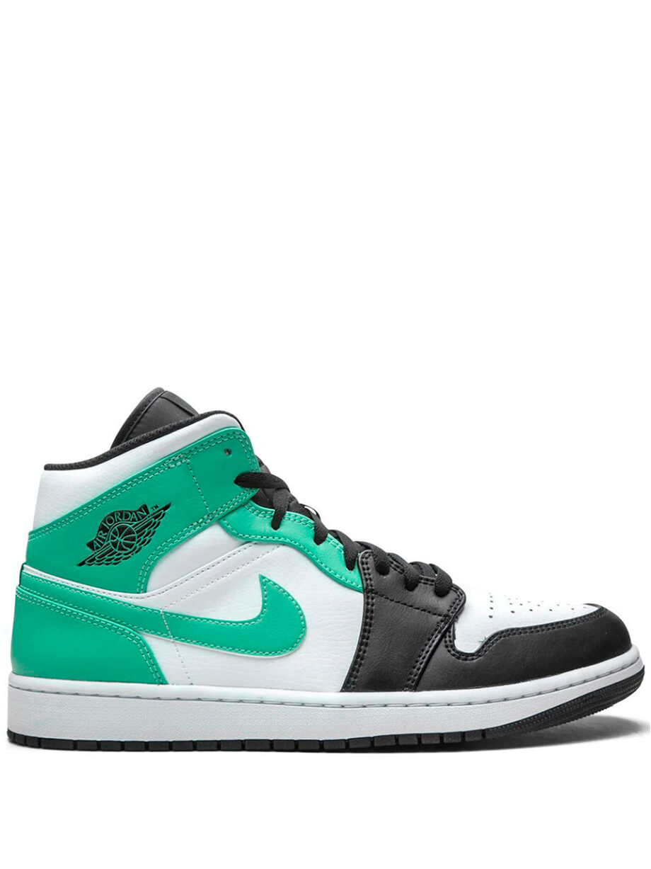 Imagem de: Tênis Nike Air Jordan 1 Mid Verde e Preto