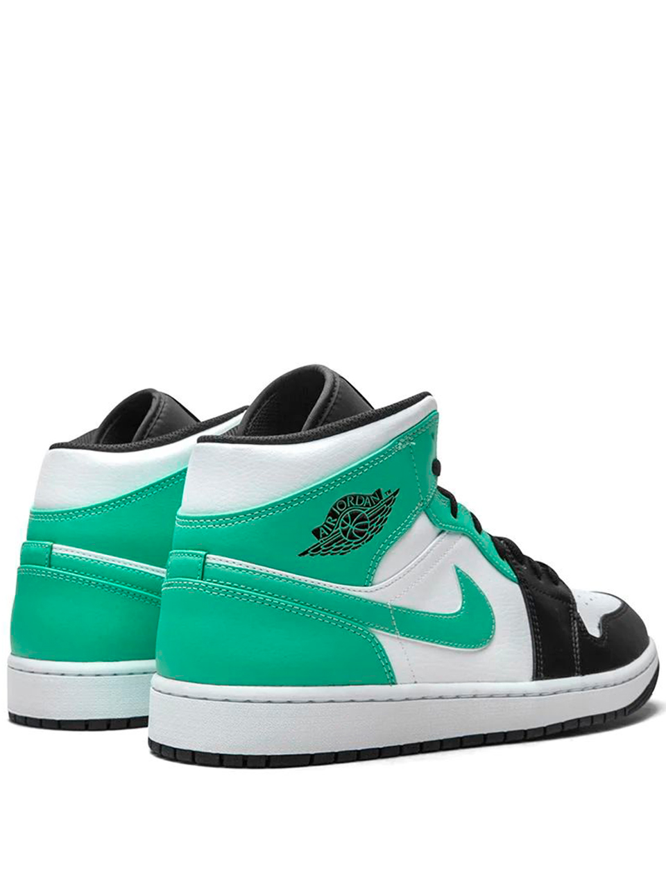 Imagem de: Tênis Nike Air Jordan 1 Mid Verde e Preto