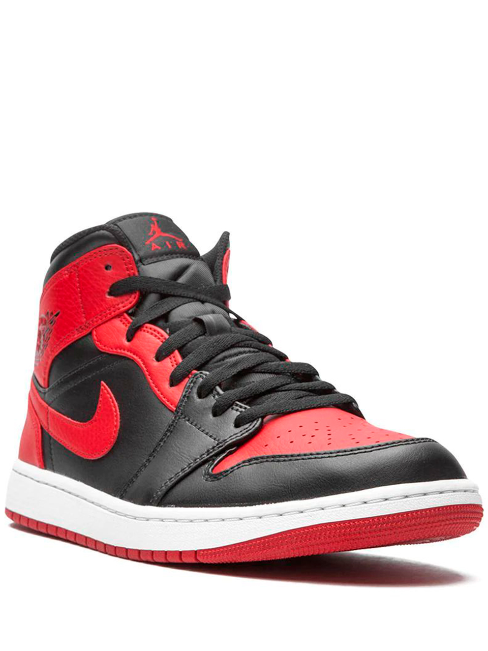Imagem de: Tênis Nike Air Jordan 1 Mid Vermelho e Preto