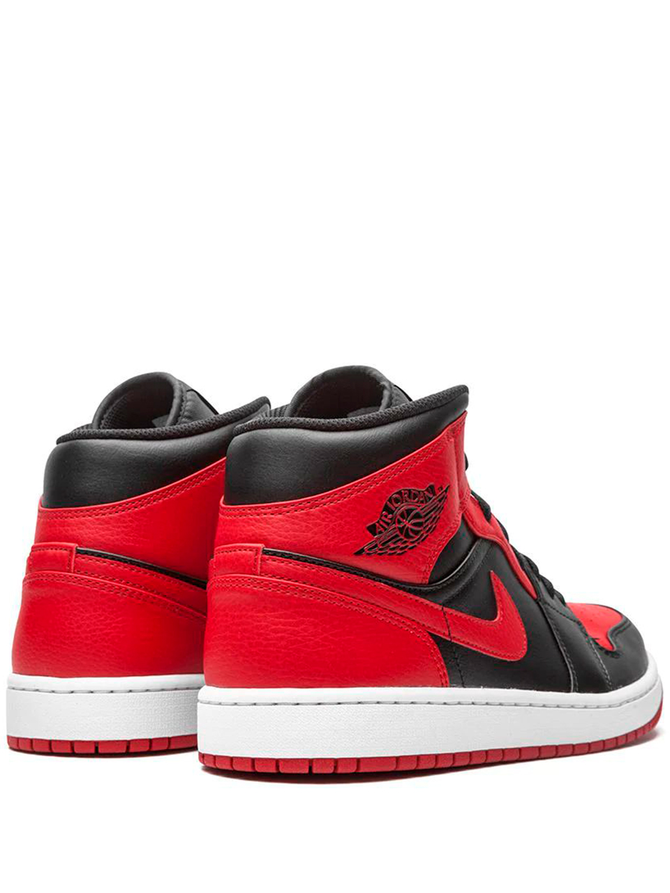 Imagem de: Tênis Nike Air Jordan 1 Mid Vermelho e Preto