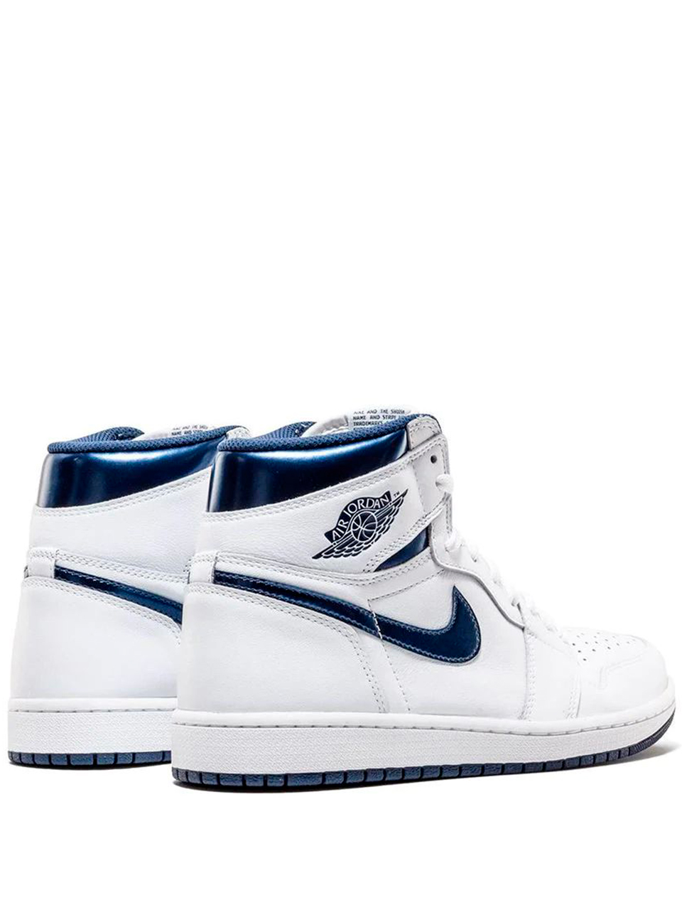 Imagem de: Tênis Nike Air Jordan 1 Retro Branco e Azul