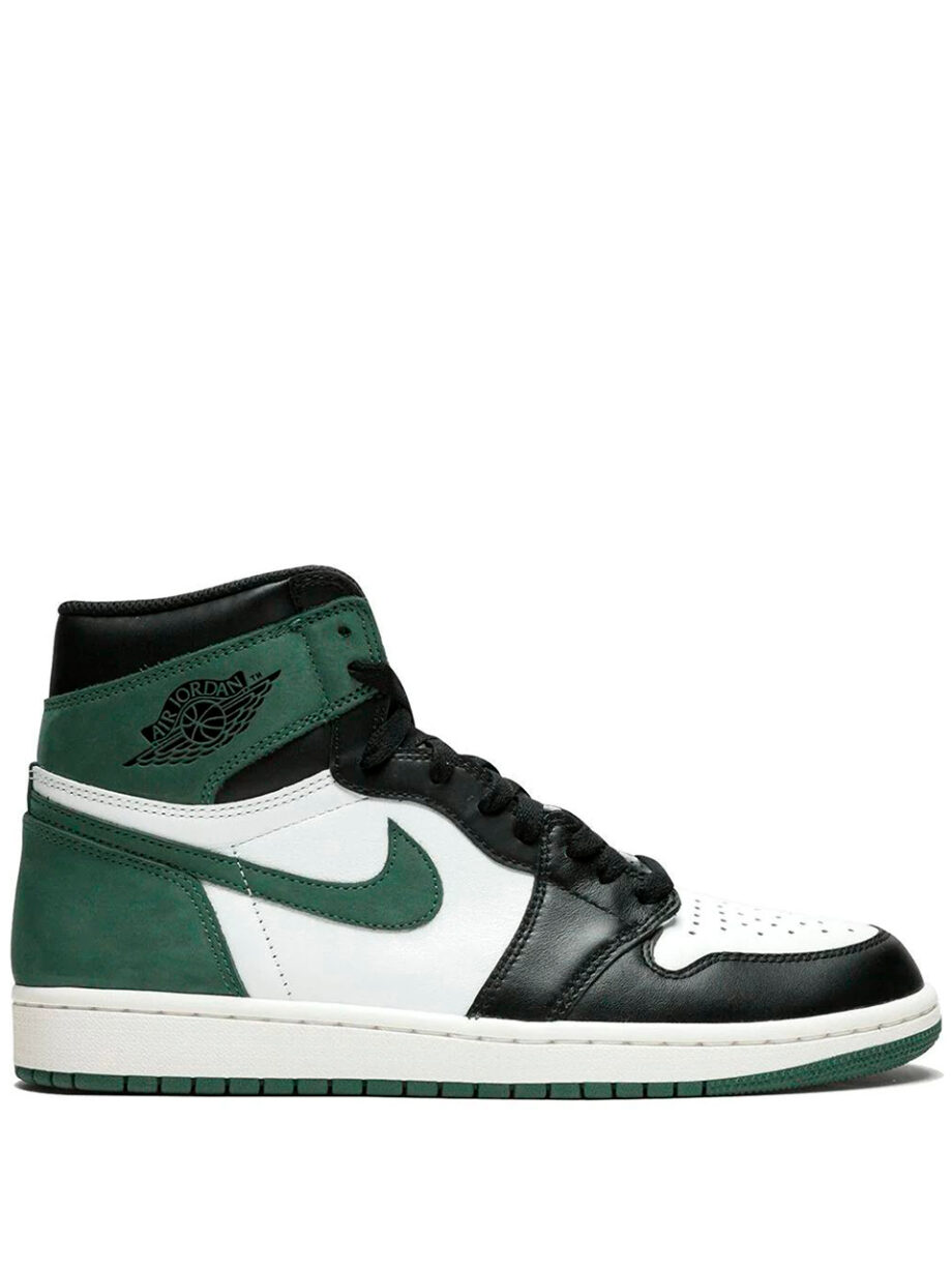 Imagem de: Tênis Nike Air Jordan 1 Retro High OG Verde Preto e Branco