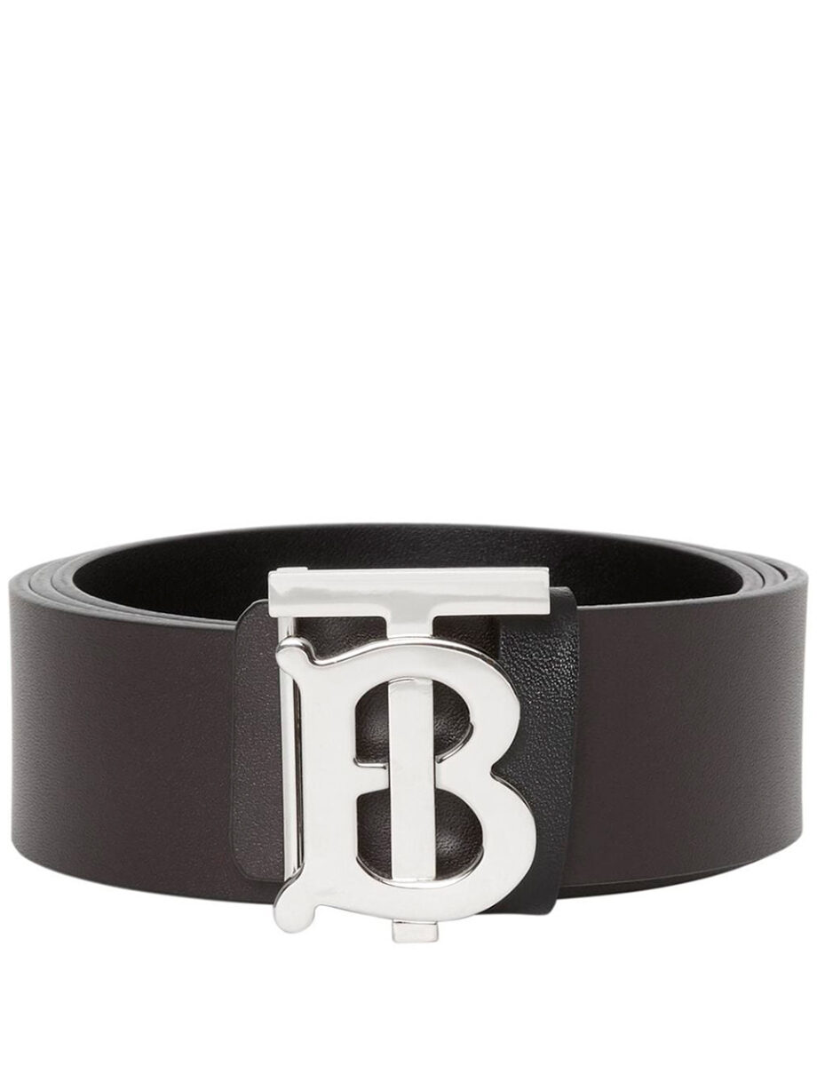 Imagem de: Cinto Burberry Marrom com Fivela Monogramada