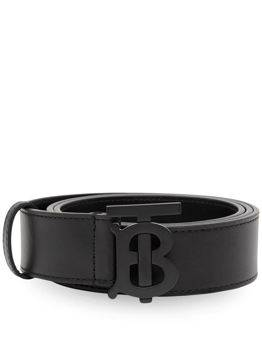 Imagem de: Cinto Burberry Preto com Fivela Monogramada
