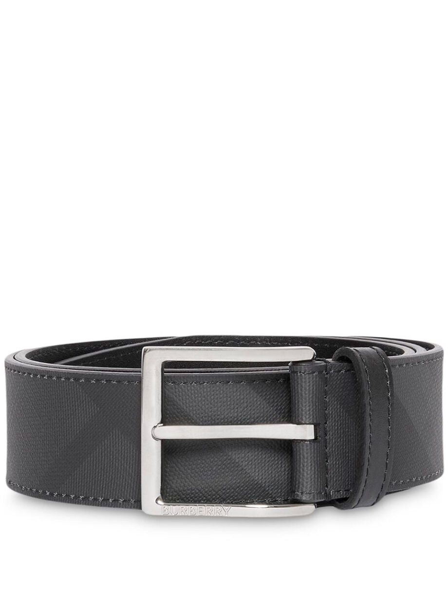 Imagem de: Cinto Burberry Preto London Check com Fivela Simples