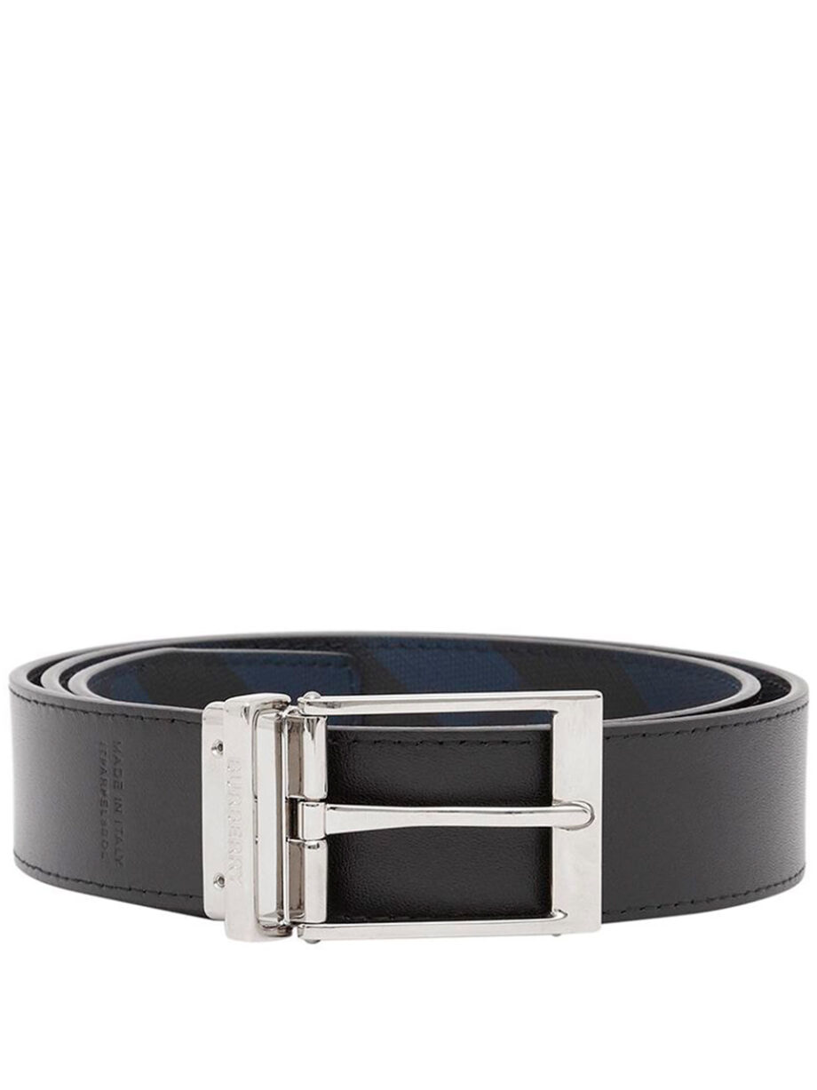 Imagem de: Cinto Burberry Preto London Check Dupla Face