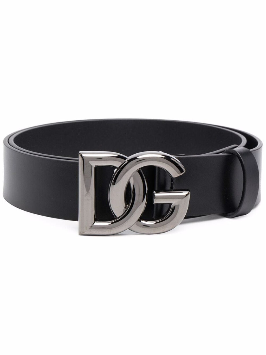 Imagem de: Cinto Dolce & Gabbana Preto Fivela com Logo DG