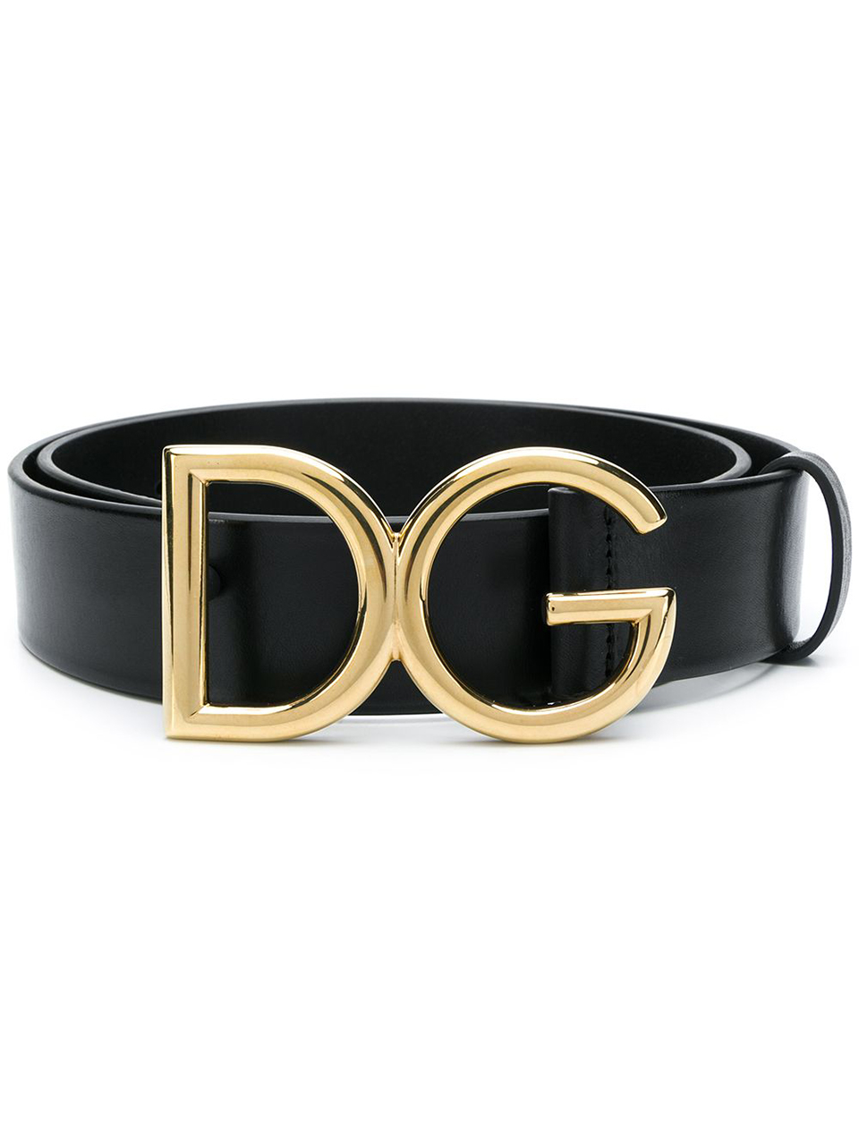 Imagem de: Cinto Dolce & Gabbana Preto Fivela com Logo Dourado