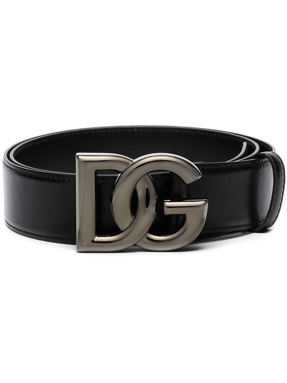 Imagem de: Cinto Dolce & Gabbana Preto Fivela com Logo