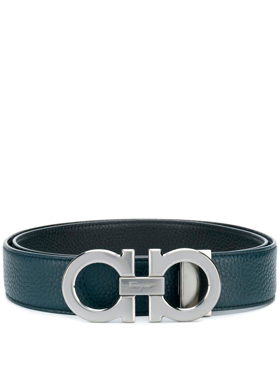 Imagem de: Cinto Salvatore Ferragamo Azul de Couro