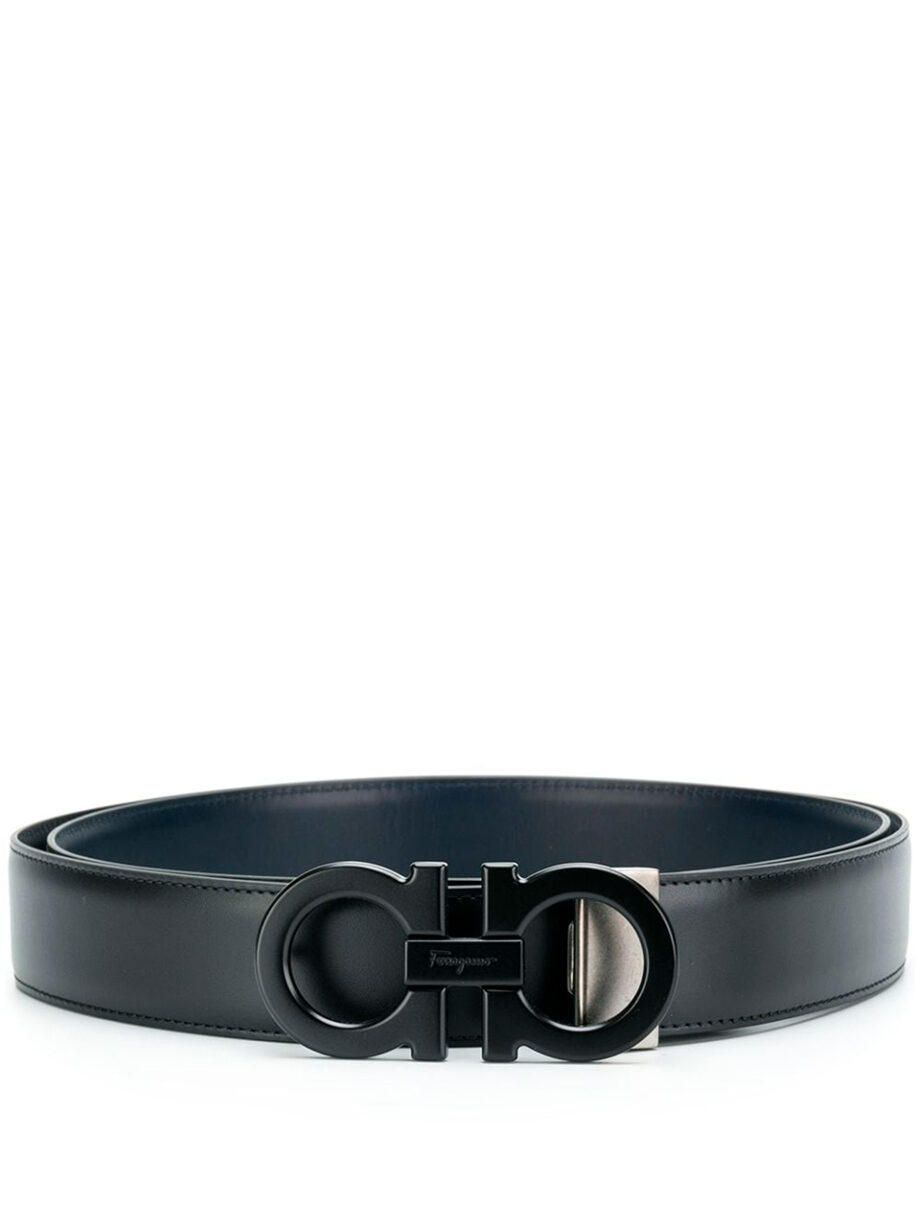 Imagem de: Cinto Salvatore Ferragamo Preto com Fivela Gancio