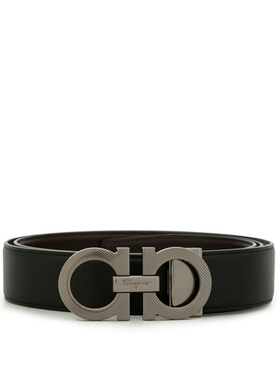 Imagem de: Cinto Salvatore Ferragamo Preto Double Gancini