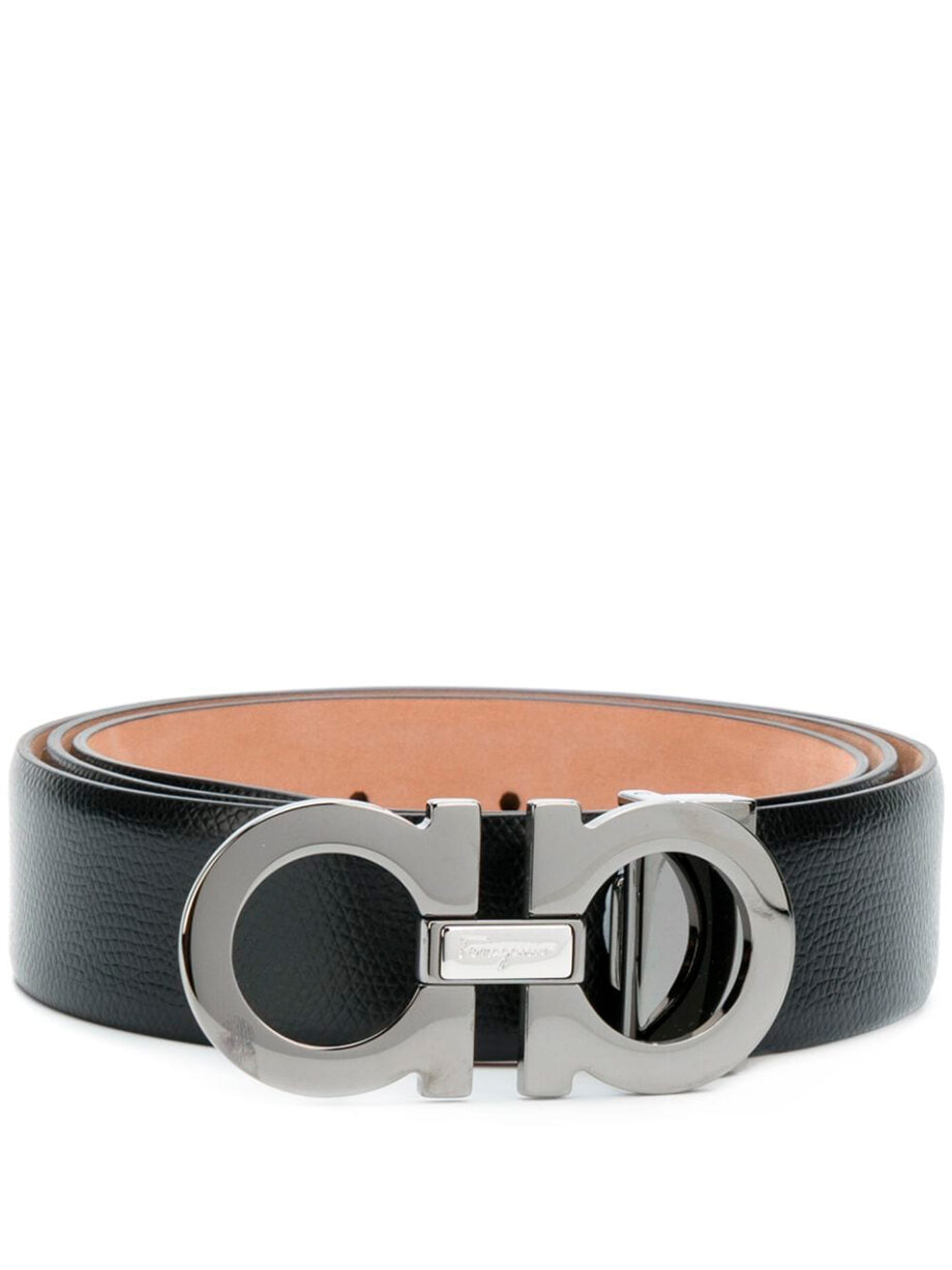 Imagem de: Cinto Salvatore Ferragamo Preto Double Gancini